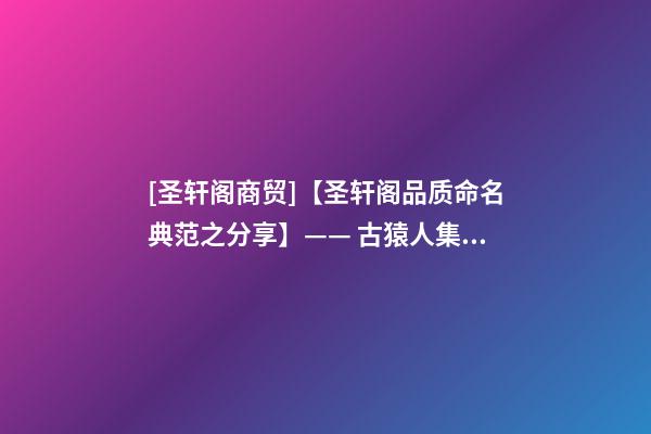 [圣轩阁商贸]【圣轩阁品质命名典范之分享】—— 古猿人集团-第1张-公司起名-玄机派